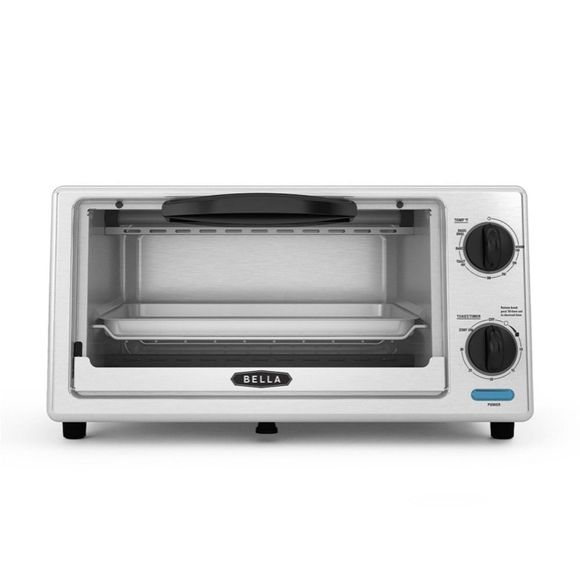 Bella 4-Slice Stainless Steel Toaster Oven - Picture 2 of 13